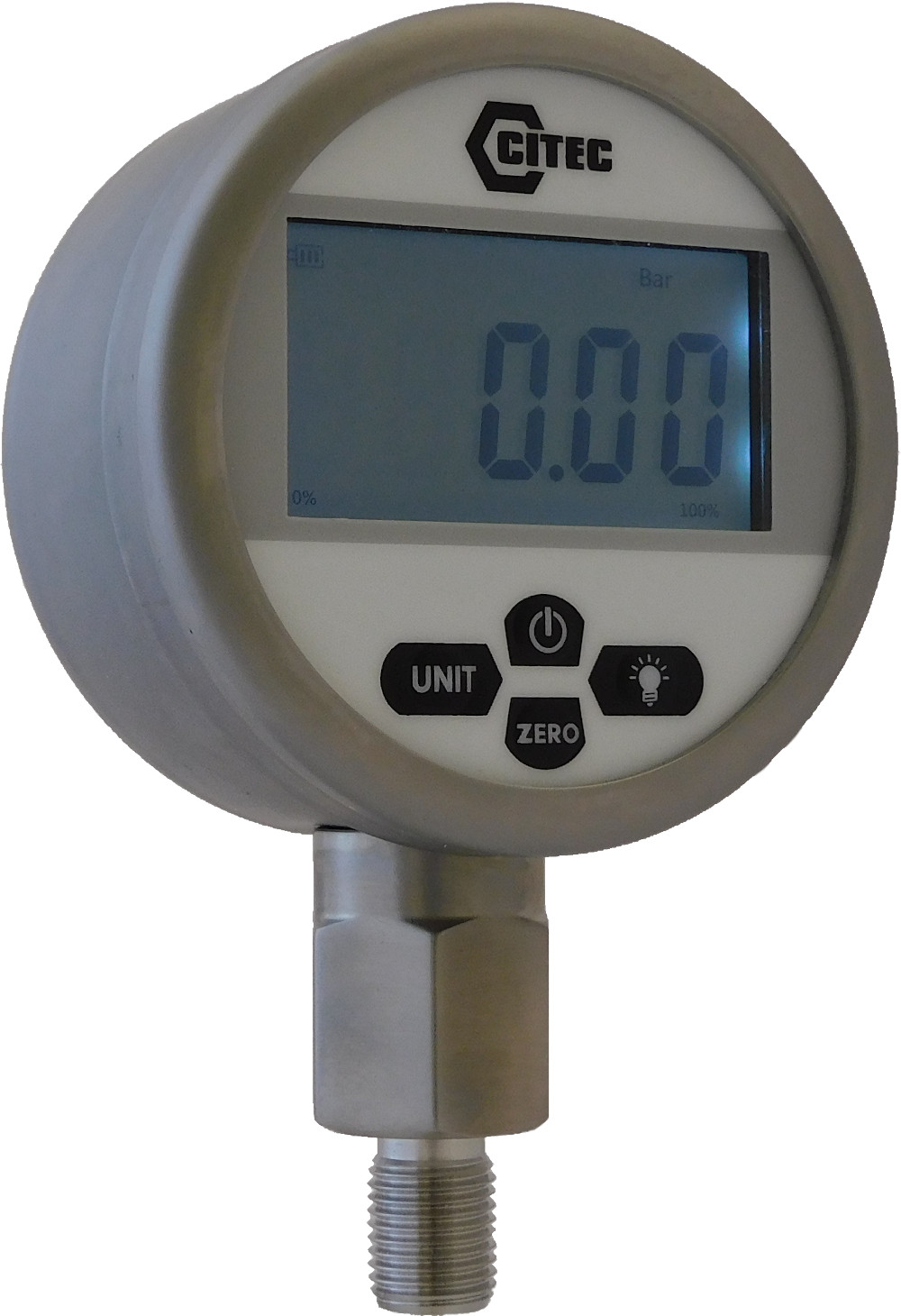 Manomètre digital - compact - classe 0,5 - plage de mesure 0 bar à 1600 bar  - G1/2